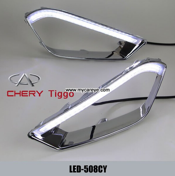 Chery Tiggo 2014 DRL LED Daytime driving Lights turn signal steering
