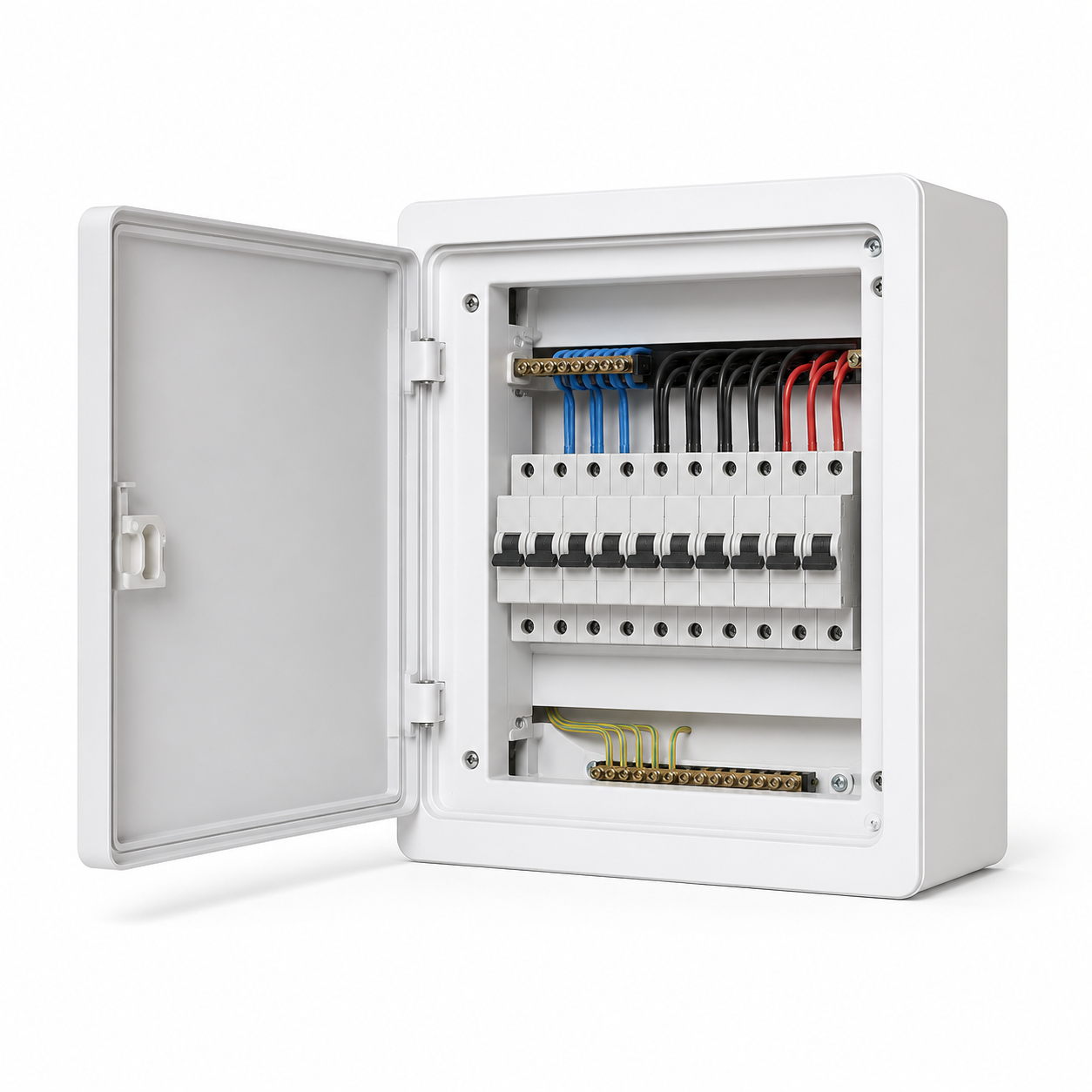 Fireproof Affordable Home Distribution Boxes For Safe Wiring With Circuit Protection