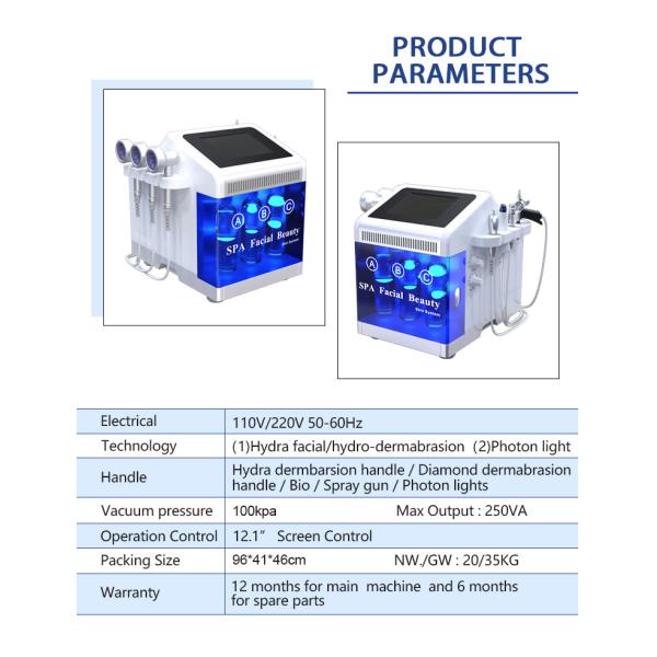 Машина 7 красоты гидры спа лицевая в 1 корейской заботе кожи Aqua для салона