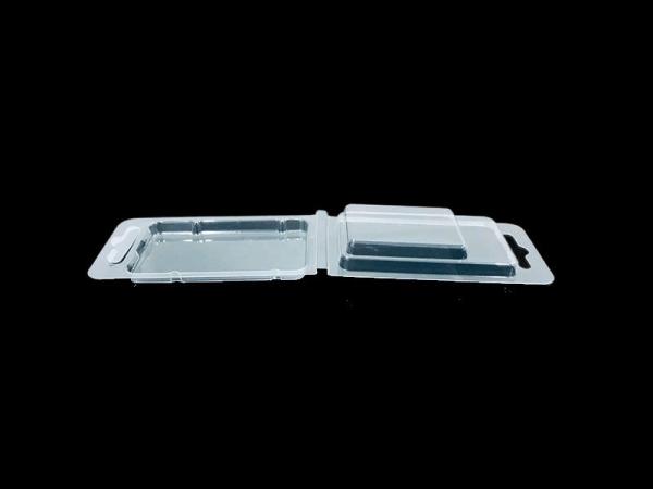 Custom Food Grade PET Clamshell Packaging with Hanging Tab Clear Plastic Blister Packs