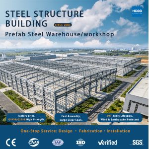 Fire Resistant Prefacricated Steel Warehouse Q235b Q355b Steel Frame Kits Construction Sandwich Panel Insulation System