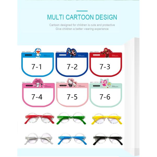 Transparent Protective Kids Child Safety Visor Face Facial Wear Glasses Clear kids face sheild Faceshield with Glasses