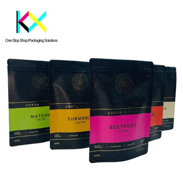 Moisture Proof Protein Powder Packaging Bag Standing Pouch Flat Bottom ISO9001