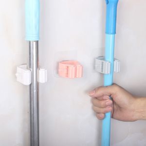 ABS держателя стены Mop и хранение держателя веника для гаража кухни сада