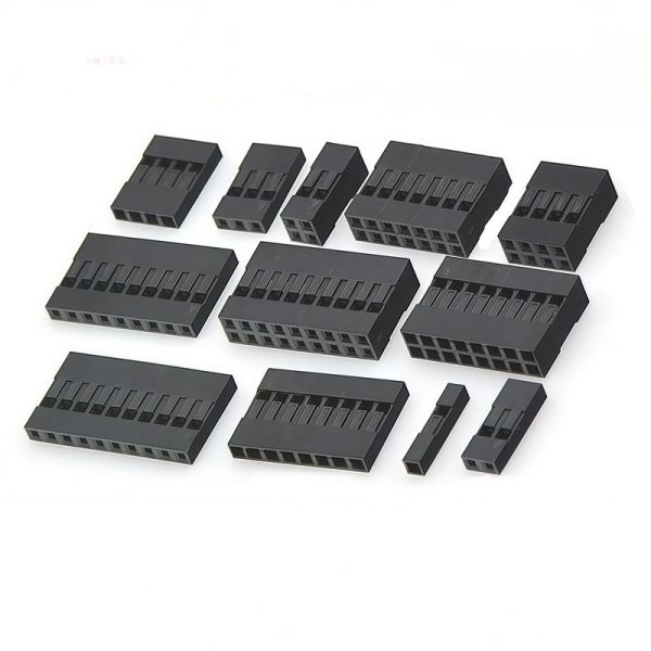 2.54mm Pitch Male Female Connector Housing with Crimp Terminals, Single / Double