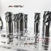 4 Flutes Carbide End Mill Bit For Aluminium , Customized Finishing CNC Milling Cutter