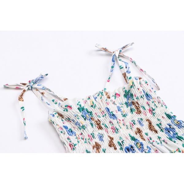 Printing Kids Beach Dress Summer Children'S Clothing Sleeveless