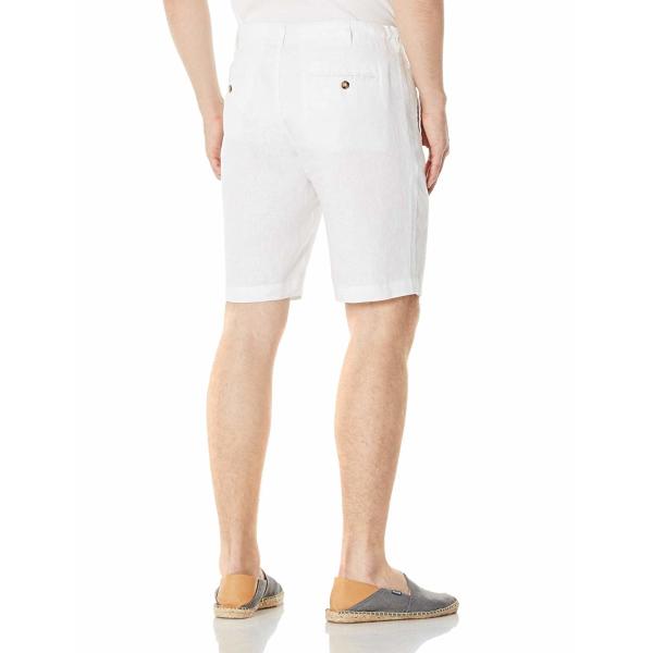 100% Linen Low Waist Straight Leg Mens Shorts Zipper Fly Customized