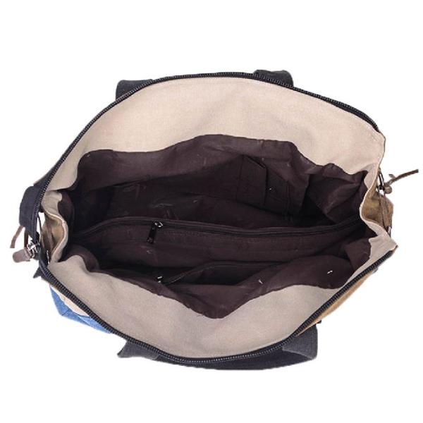 Женщин холста нашивки отдыха сумка Tote Tricolor