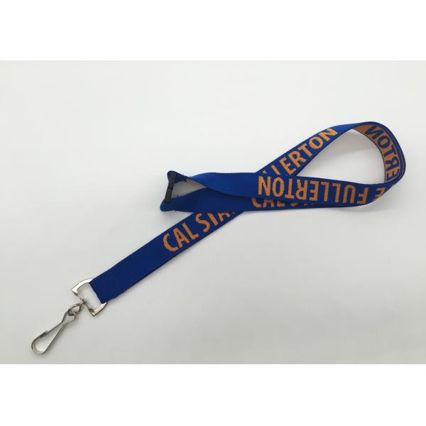 PMS Colors Woven Jacquard Breakaway Neck Lanyard With Badge Holder