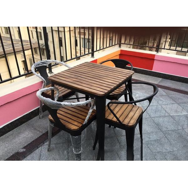 Простой современный твердый деревянный на открытом воздухе набор стула таблицы балкона мебели для Адвокатуры кафа отдыха