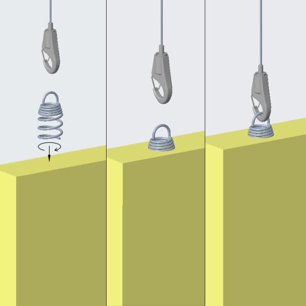 Кабель крючок пружина крючок подвеска комплект кольцевой зажим ручной полиэстерные волокна звукоизоляционная доска