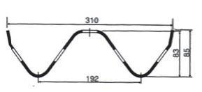 Rolo do corrimão das ondas do perfil dois e três de W de 13 estações que forma a máquina com o 5.5Kw hidráulico