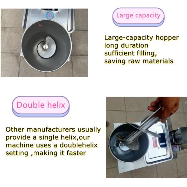 High Speed Dumpling Maker Machine 4000pcs/h Food Grade Stainless Steel Raw Material Rice