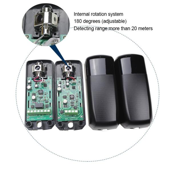 IP54 Automatic Gate Accessories , 12 Volt Gate Safety Beam