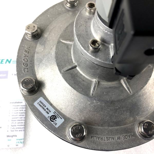 CA62T válvula de jato de pulso G2 1/2' GOYEN 62mm Corpo de alumínio 5-125 Psi Pressão