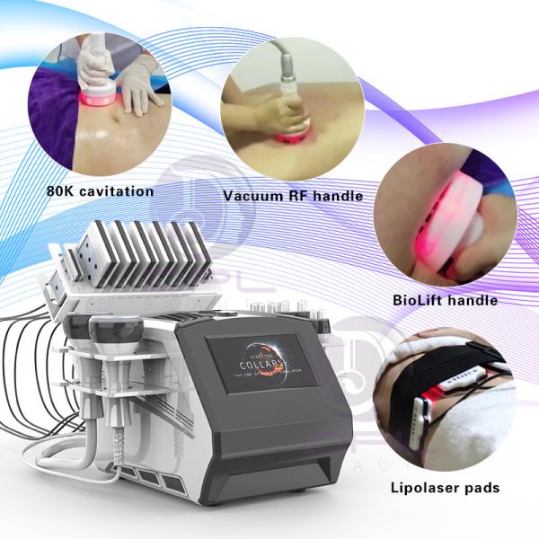 Factory Price Wholesale OEM ODM 6 In 1 40K vacuum cavitation system Radio Frequency Slimming Beauty machine
