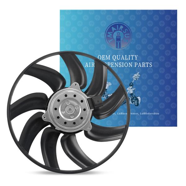 Electric Radiator Cooling Fan Assembly For Audi A4 S4 Q5 A5 A7 Macan With Rubber Steel Aluminum Components