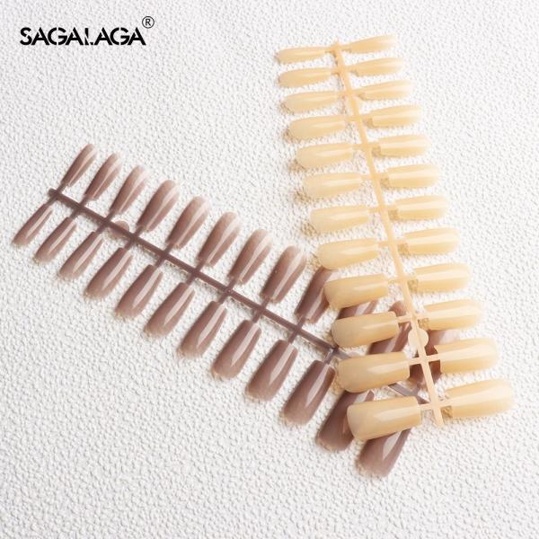 Plastic Artificial Nails Jelly Acrylic Glue XXL Color French Gel Soft Tip Kit for Xl Clear Full Cover Nails at Home