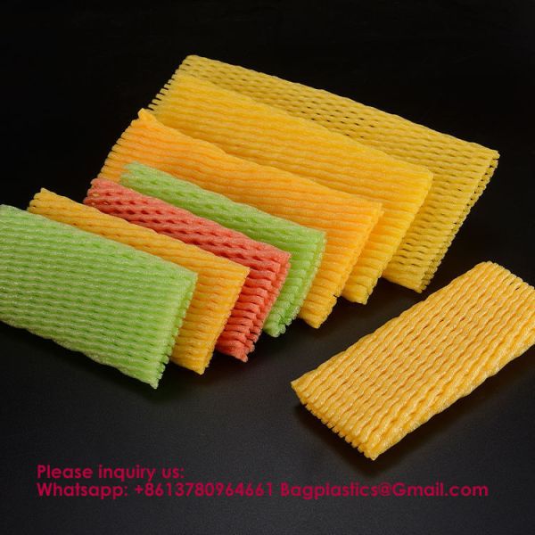 Fruit Foam Mesh Wrap Premium Quality Eco-Friendly Polyethylene Foam Fruit Nets For Fresh Produce Protective Packaging Agriculture Storage Shockproof Foam Protective Cover, Orange, Apple, Pear, Peach