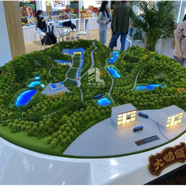 Modelo de topografía arquitectónica LED 1:100