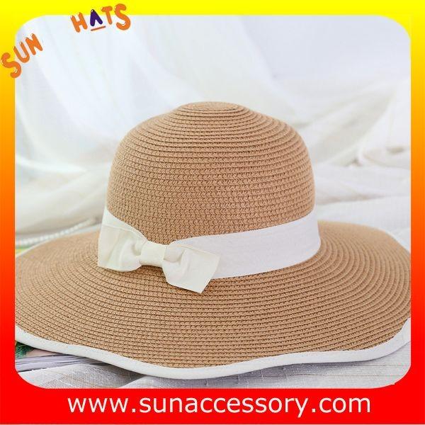 AK16842 Wide brim sunny beach paper straw hats in stock , promotion cheap hats .