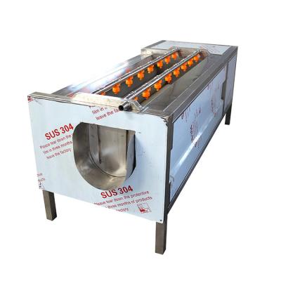 9 Psc Roller Brush Beets Onion 300kg/H Vegetable Peeling Machine