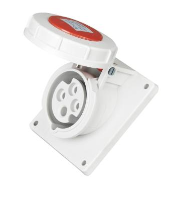 Chanfro à prova de intempéries hertz industrial da frequência do conector 50 - 60 do soquete de 3 fases