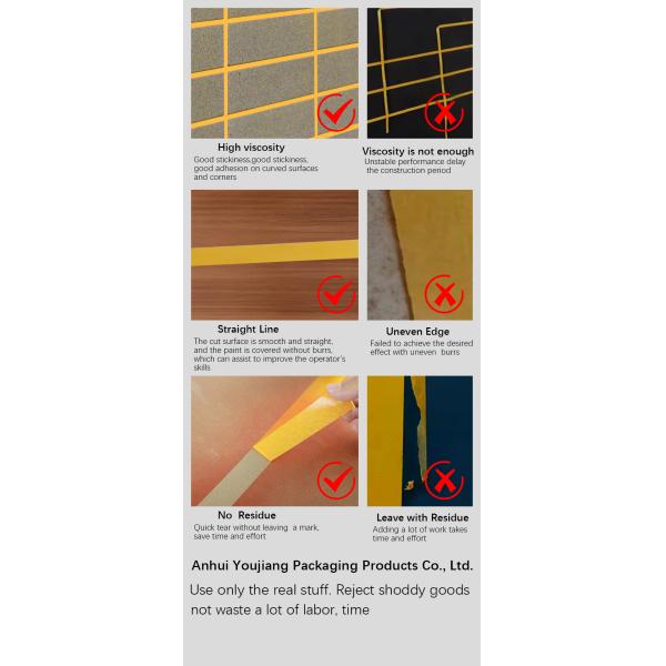 Automotive Painting Shield Protection Washi Masking Paper Tape with Custom Thickness