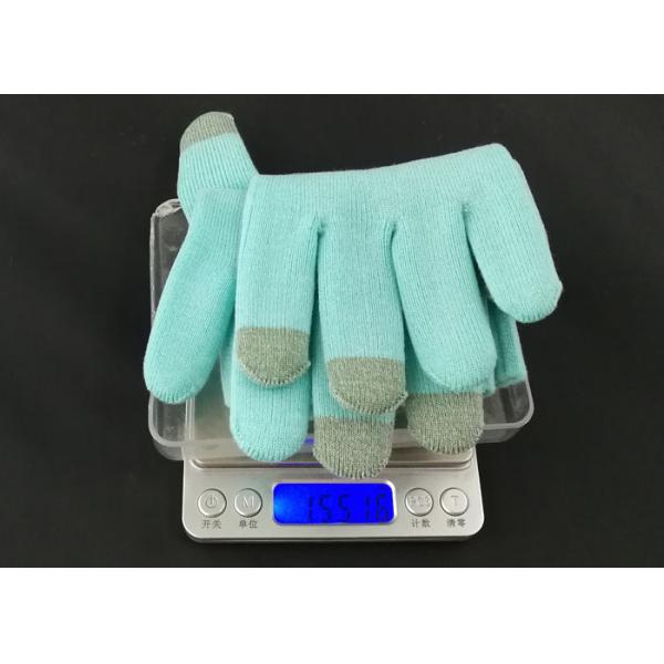 Руки перчаток голубого хлопка СПА цвета косметические сильно эффективные размягчая