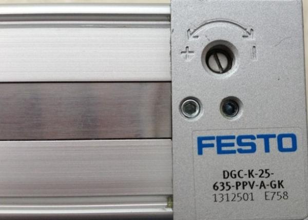 Festo Cylinder DGC-K-25-635-PPV-A-GK Silver Fast Response Speed Energy-Efficient High-Performance High Precision