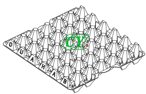 Die Casting Paper Pulp Mold 30 Cavity Paper Pulp Moulded Trays