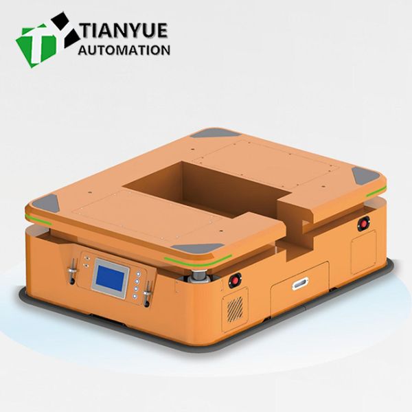 5000KG Bearing Weight AGV Automated Guided Vehicle with Precise Navigation ±10mm and Back Lift Docking Mode