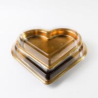 Boîtes de chocolat en forme de cœur en plastique Containers pour les fraises imprimées en gros de sushi Boîte en plastique en forme de cœur