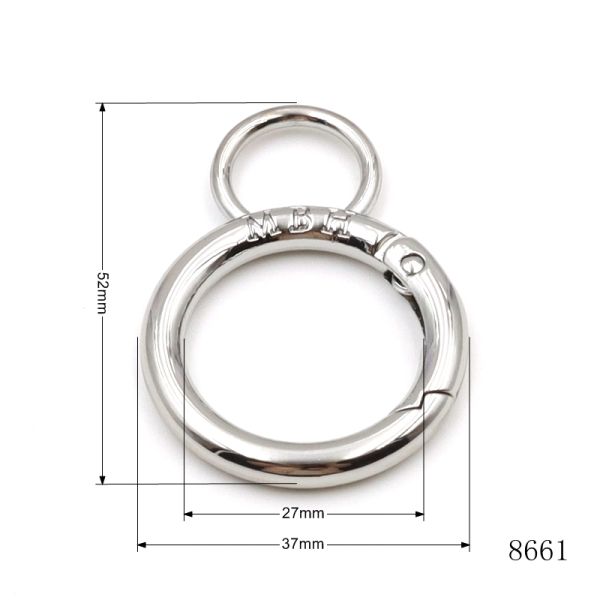 Bag Spring O Ring Circle O Ring Clasp Anti Fade For Key Chains Accessories