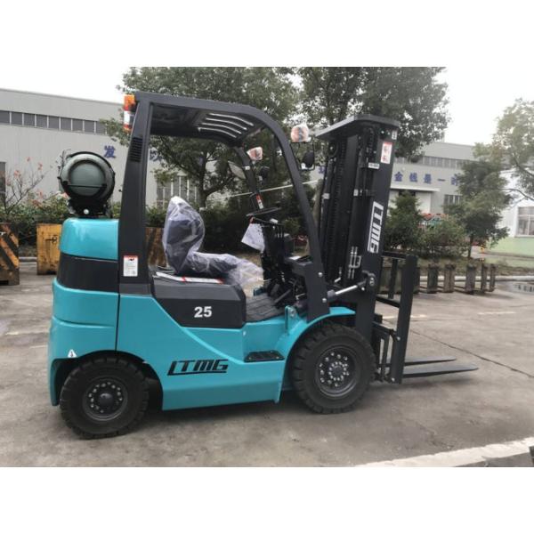 EPA Approval Engine Gasoline Forklift Truck , 2.5 Ton Lpg Forklift BLUE