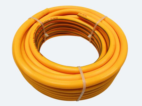 8.5mm Yellow Braided Flexible PVC Spray Hose Pipe Plastic High Pressure