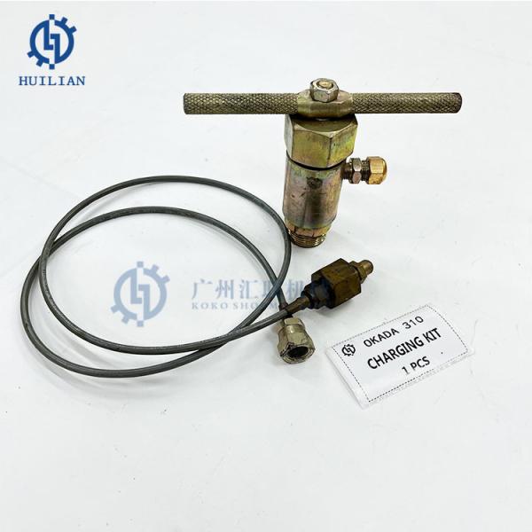 OKADA310 Charger Kit Hydraulic Breaker Parts for Machinery Nitrogen Refill Valve Gas Charging Maintenance Charger Kit