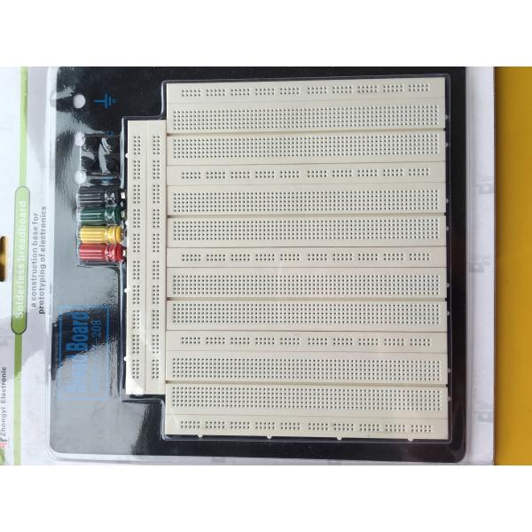 ROHS White Solderless Circuit Board , Electronic Prototype Board Spring Clip