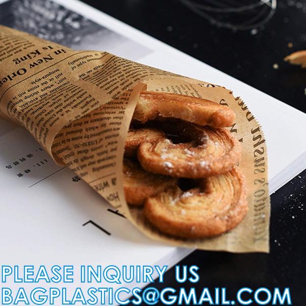 Unbleached Deli Wax Paper Sheets For Food, Basket Liners Food Picnic Paper Sheets Greaseproof Deli Wrapping