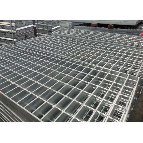 Galvanized 304 Stainless Steel Bar Grating 90mm For Pharmaceutical Storage Platform