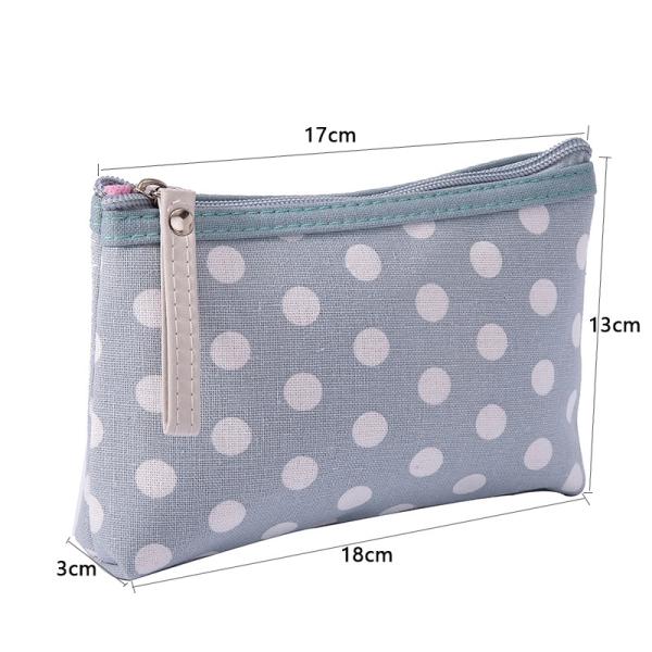 Customised Waterproof Fashion Canvas Small Cosmetic Bag for Organizing Essentials