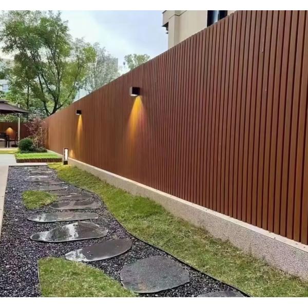Plastic Wood Composite Facade Panels Custom Length 159mm x 23mm x Customizable Length