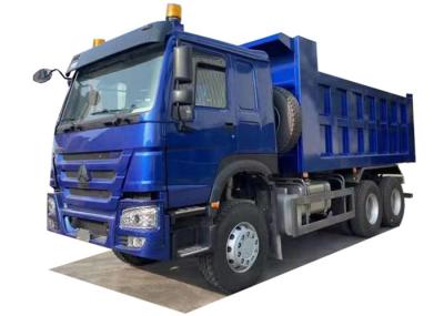 Baixo combustível do caminhão basculante azul da descarga 30-40T de DOT Howo Dump Truck 371