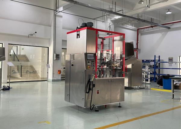 Fully Auto 0.55mpa 80pcs/Min Plastic Tube Filling Machine For Cosmetic