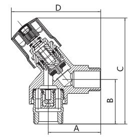 Anti Corrosion Coated Bib Faucet With Single Aluminum T Type Handle