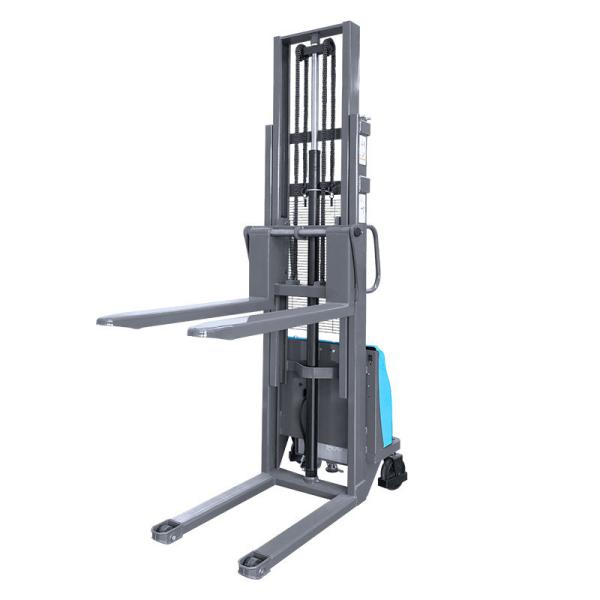 Walking Type Semi Electric Stacker Truck , Stacking Pallet Jack 4m Lift Height
