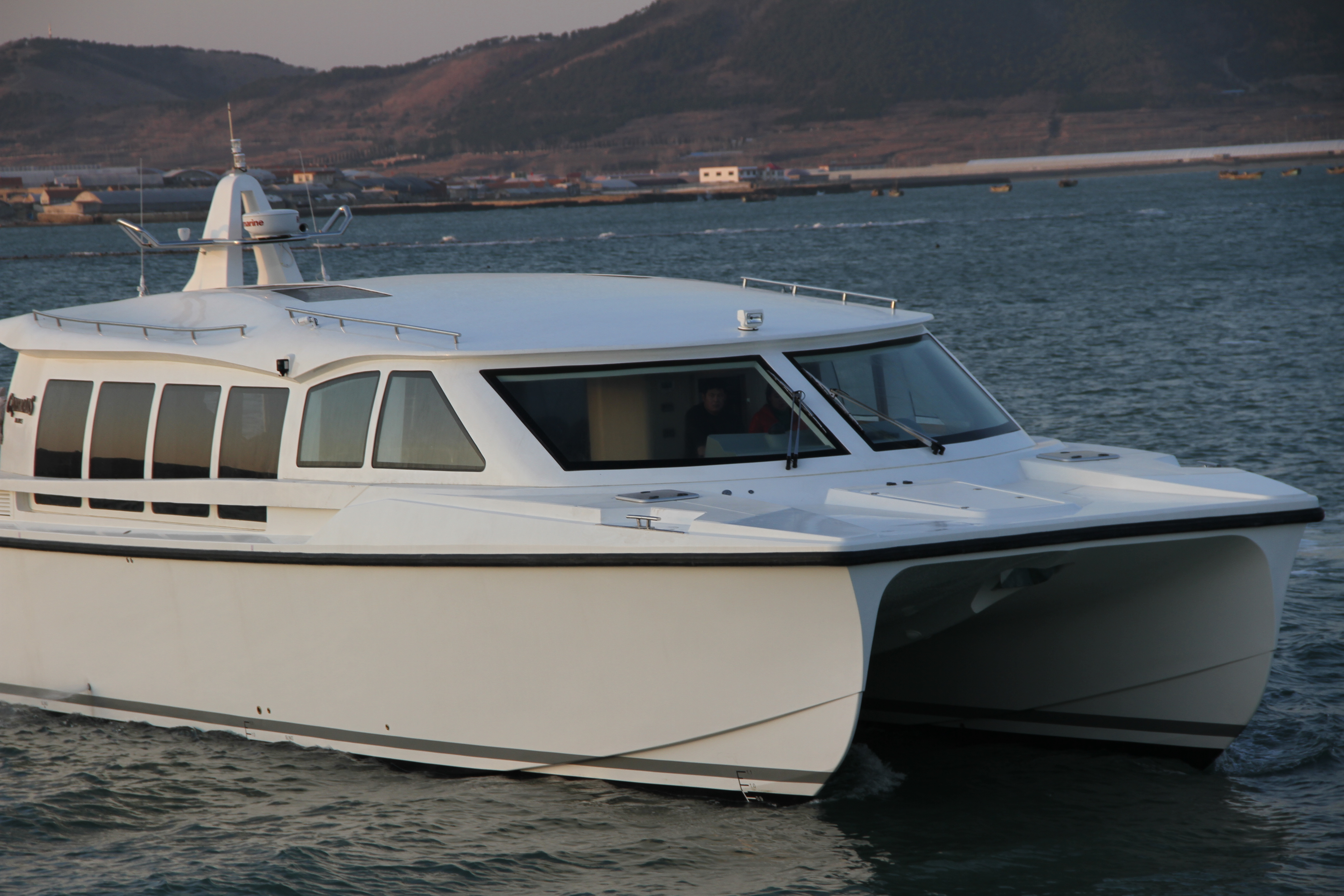 Shallow Draft Catamaran Passenger Ferry Customizable Interior Sightseeing Ferry