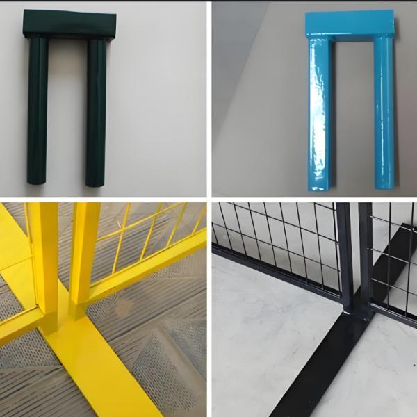 6FT Canadá Métalo cerca temporal de PVC revestido de paneles para la construcción