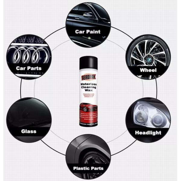 брызг мытья и воска автомобиля 500ml продукты заботы автомобиля Aeropak безводных